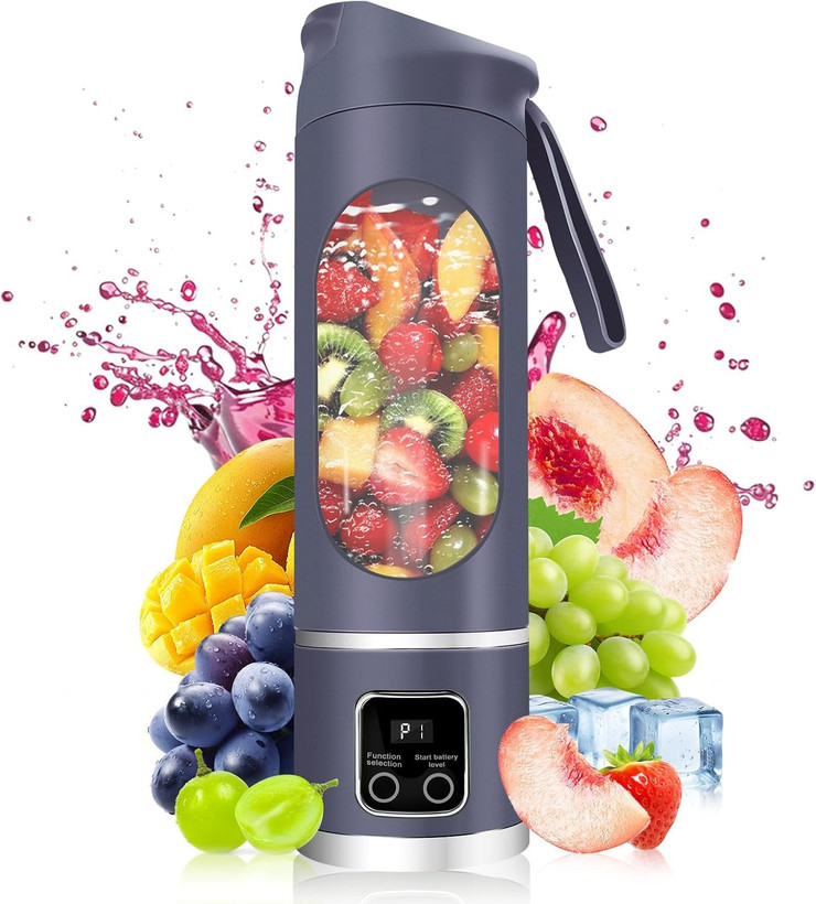 شیکر و اسموتی ساز شارژی اورجینال مدل HS-860 | مخلوط کن 12 تیغه
